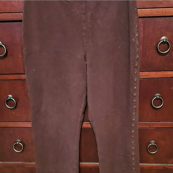 VINTAGE LIZ CLAIBORNE BOOT CUT KNIT PANTS - Picture 6 of 7